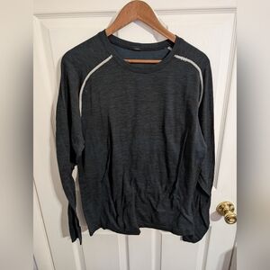 Lululemon Mens Shirt Blue Metal Vent Tech Long Sleeve Active Top Size XL
